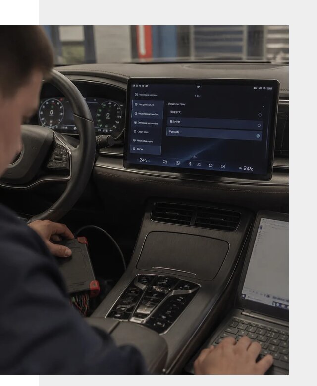 Русификация автомобиля BYD HAN для эксплуатации в Колпине